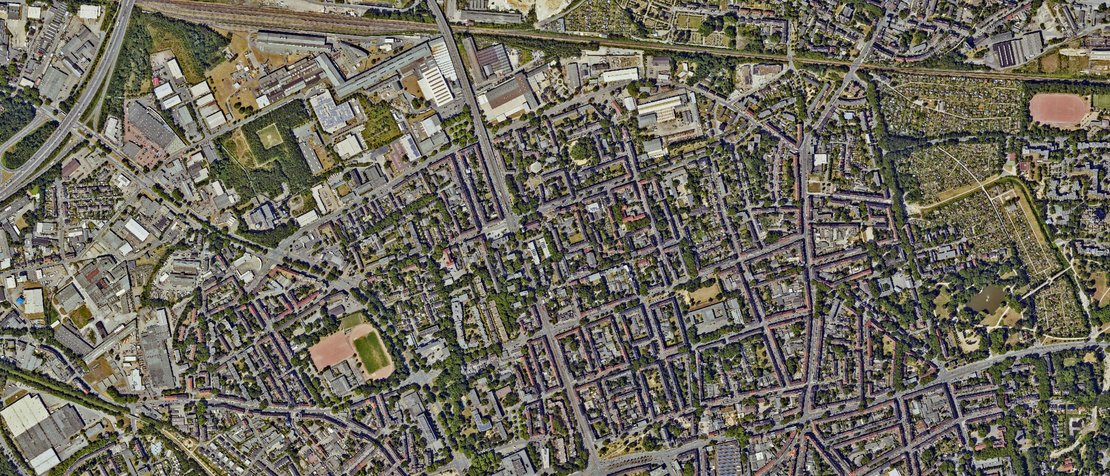Luftbild von Gelsenkirchen Schalke